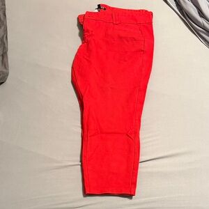torrid Vibrant Red Capri Ponte Pants